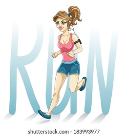 girl running