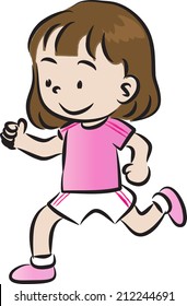 girl running