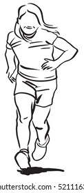Girl running