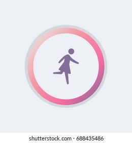 girl running icon