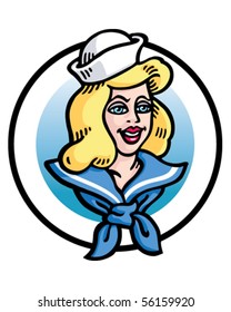 Girl Sailor Circle