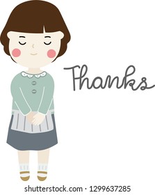 the girl says thanks