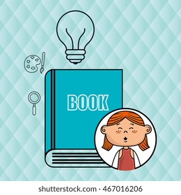 girl school creative vector illustration graphic eps 10