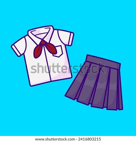 Girl School Uniform Cartoon Vector Icon Illustration.
Education Object Icon Concept Isolated Premium Vector. Flat
Cartoon Style