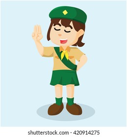Girl scout salute