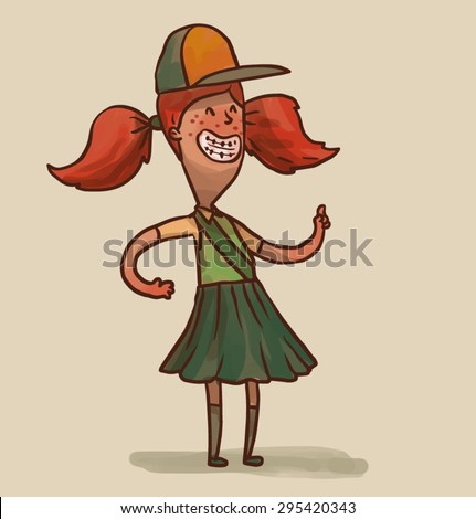 Girl scout, vector