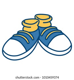 Girl shoe cartoon