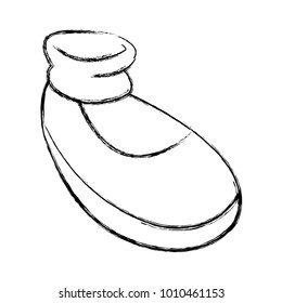 Girl shoe cartoon