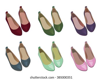 girl shoes multicolor