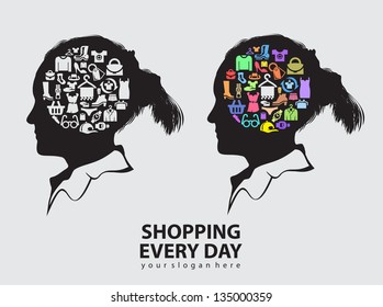 Girl and Shopping