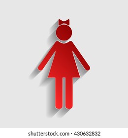 Girl sign illustration