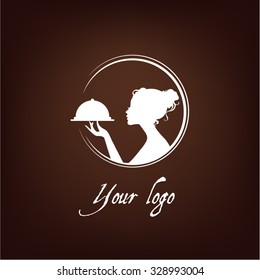 Girl Silhouette Logo, Confectionery, Cookery