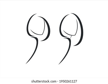 girl silhouette logo with hairstyle