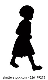 a girl silhouette vector 