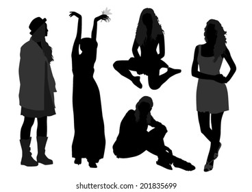 Girl Silhouettes