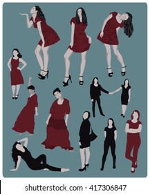 Girl Silhouettes