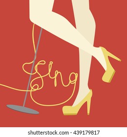 girl singing