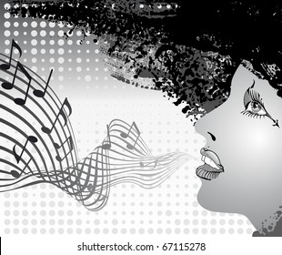 girl singing