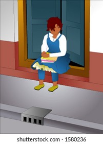 Girl Sitting