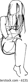 girl sitting