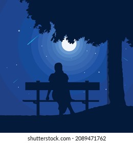 The Girl Sitting Alone At Night