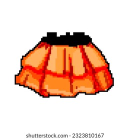 girl skirt baby game pixel art retro vector. bit girl skirt baby. old vintage illustration