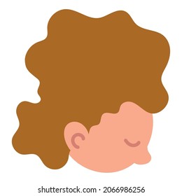 girl sleep face side view