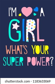 girl slogan super power