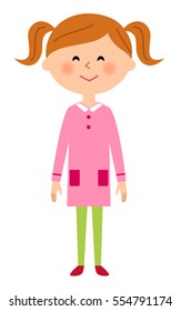 Girl of a smiling face