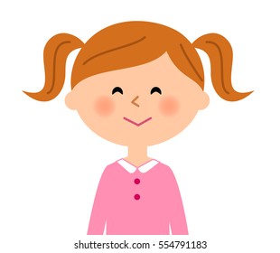 Girl of a smiling face