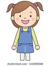 Girl smiling pose