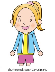 Girl smiling pose