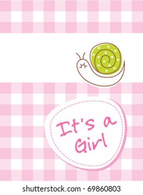 It's a girl snail