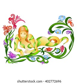 Girl snake