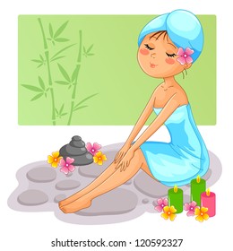 girl in a spa (JPEG available in my gallery)