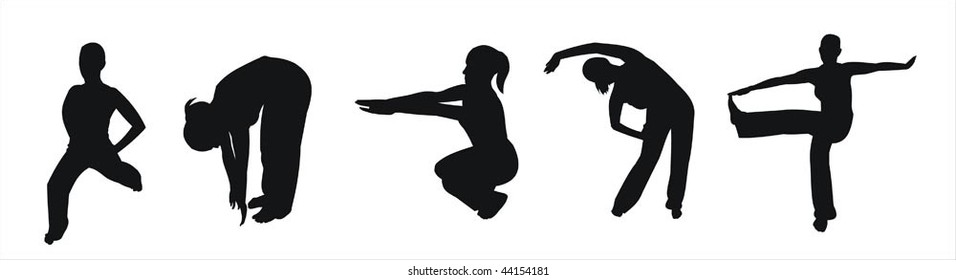 girl, sports, silhouette