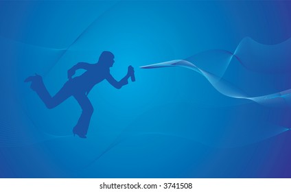 girl with spray