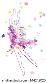girl spring