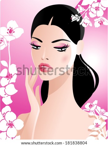 Girl spring
