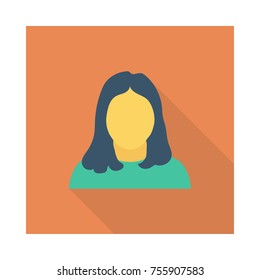  girl square flat