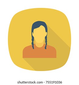  girl square rounded