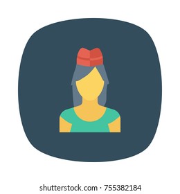  girl square rounded