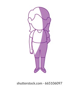 girl stand up