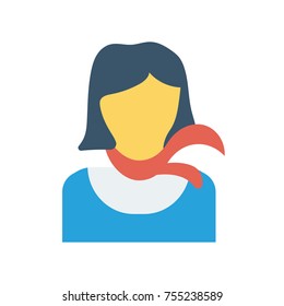  girl sticker icon