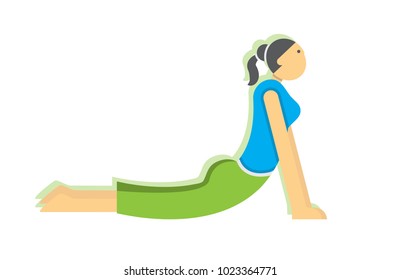 girl stretching,a healthy lifestyle, physical exercise, morning exercises, warming up before physical training,vector image, flat design, cartoon character