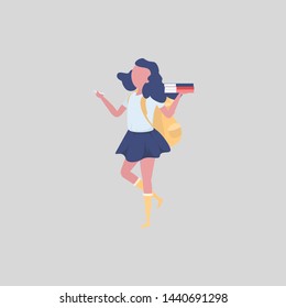 Girl student activities in school 