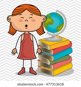 girl student books global