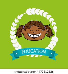girl student graduation icon