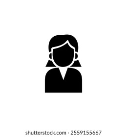 Girl student icon vector. Education, Study and school logo icon symbols