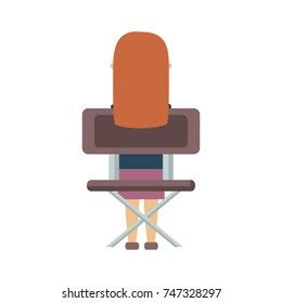 girl student vector illustration